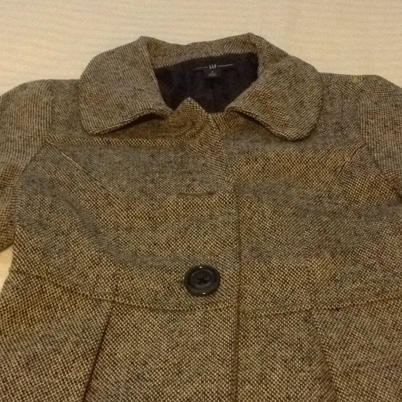 Gap, black & white tweed coat - Picture 2 of 6